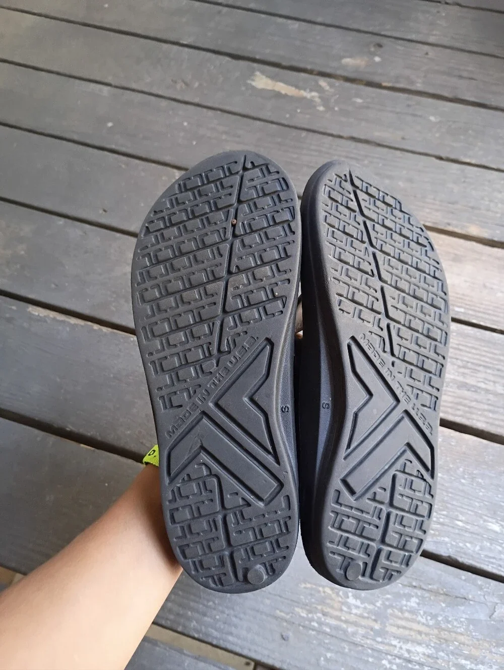 Telic Unisex Arch Support Black Comfort Thong Flip Flop Sandals Size Small